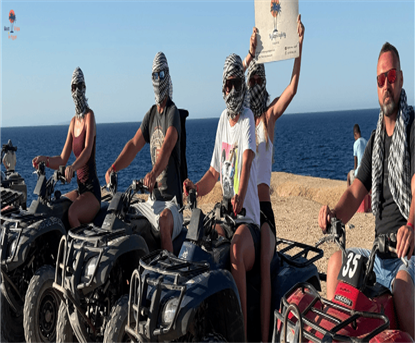 Special quad bike in the coastal Red Sea